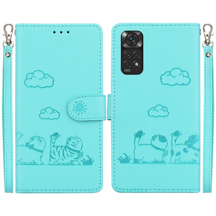 Funda de cuero RFID para teléfono con bonitos gatos, For Redmi Note 13 Pro+ 5G, For Redmi K60 Ultra, For Redmi 12 4G / 5G, For Redmi Note 12S, For Redmi A1+ 4G Global, For Redmi Note 12 Pro 4G, For Redmi Note 12 4G Global, For Redmi A1 / A2            ...