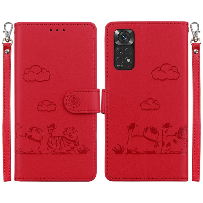 Funda de cuero RFID para teléfono con bonitos gatos, For Redmi Note 13 Pro+ 5G, For Redmi K60 Ultra, For Redmi 12 4G / 5G, For Redmi Note 12S, For Redmi A1+ 4G Global, For Redmi Note 12 Pro 4G, For Redmi Note 12 4G Global, For Redmi A1 / A2            ...