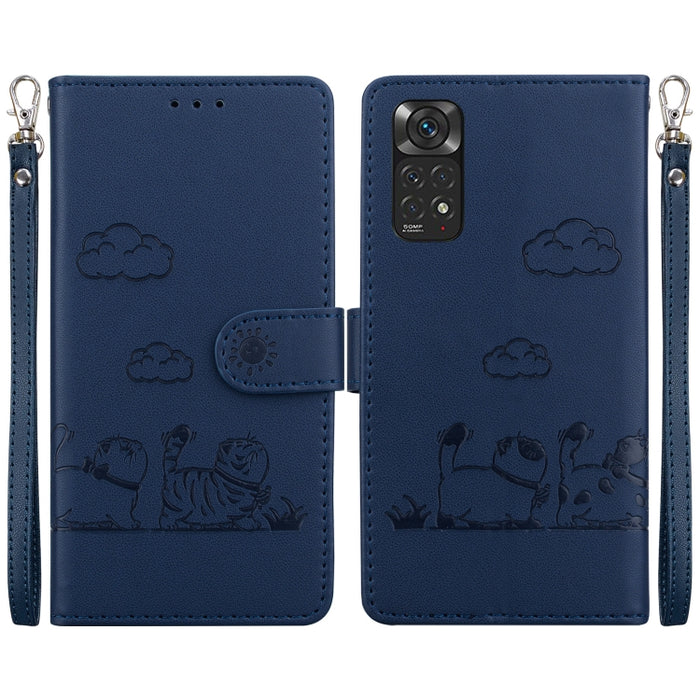 Funda de cuero RFID para teléfono con bonitos gatos, For Redmi Note 13 Pro+ 5G, For Redmi K60 Ultra, For Redmi 12 4G / 5G, For Redmi Note 12S, For Redmi A1+ 4G Global, For Redmi Note 12 Pro 4G, For Redmi Note 12 4G Global, For Redmi A1 / A2            ...