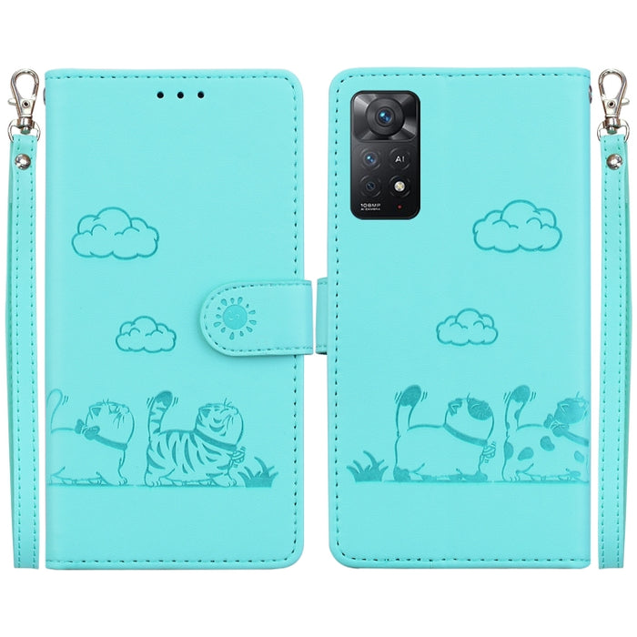 Funda de cuero RFID para teléfono con bonitos gatos, For Redmi Note 13 Pro+ 5G, For Redmi K60 Ultra, For Redmi 12 4G / 5G, For Redmi Note 12S, For Redmi A1+ 4G Global, For Redmi Note 12 Pro 4G, For Redmi Note 12 4G Global, For Redmi A1 / A2            ...