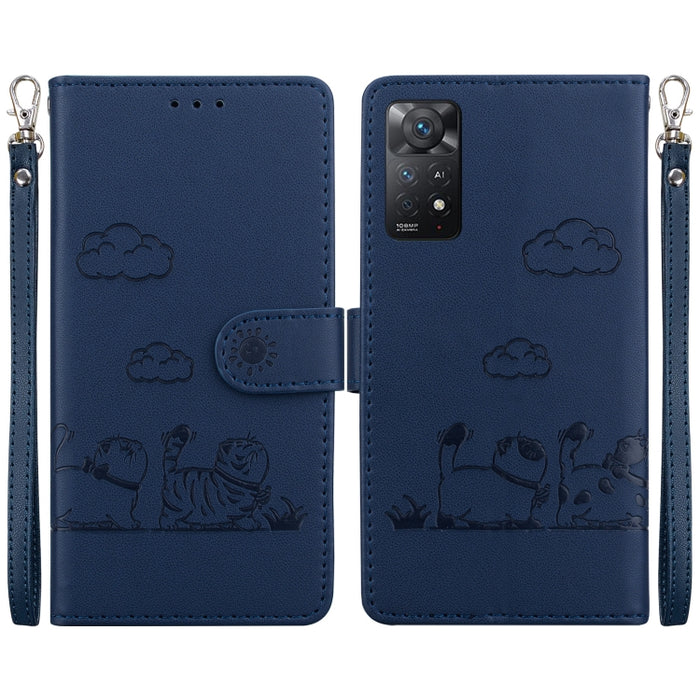 Funda de cuero RFID para teléfono con bonitos gatos, For Redmi Note 13 Pro+ 5G, For Redmi K60 Ultra, For Redmi 12 4G / 5G, For Redmi Note 12S, For Redmi A1+ 4G Global, For Redmi Note 12 Pro 4G, For Redmi Note 12 4G Global, For Redmi A1 / A2            ...