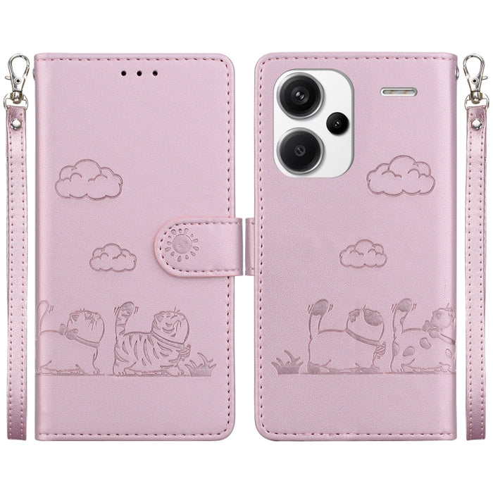 Funda de cuero RFID para teléfono con bonitos gatos, For Redmi Note 13 Pro+ 5G, For Redmi K60 Ultra, For Redmi 12 4G / 5G, For Redmi Note 12S, For Redmi A1+ 4G Global, For Redmi Note 12 Pro 4G, For Redmi Note 12 4G Global, For Redmi A1 / A2            ...