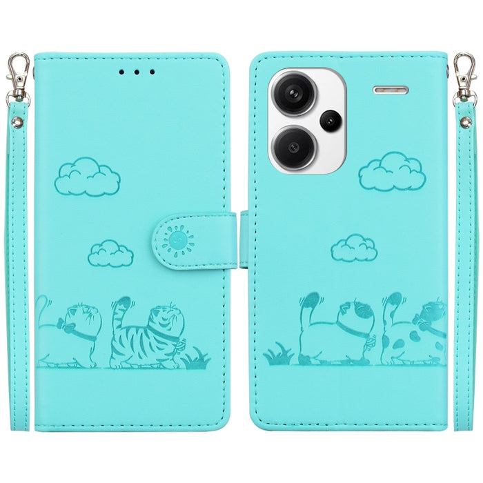 Funda de cuero RFID para teléfono con bonitos gatos, For Redmi Note 13 Pro+ 5G, For Redmi K60 Ultra, For Redmi 12 4G / 5G, For Redmi Note 12S, For Redmi A1+ 4G Global, For Redmi Note 12 Pro 4G, For Redmi Note 12 4G Global, For Redmi A1 / A2            ...