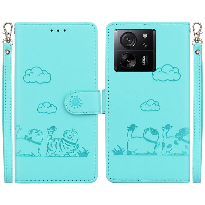 Funda de cuero RFID para teléfono con bonitos gatos, For Redmi Note 13 Pro+ 5G, For Redmi K60 Ultra, For Redmi 12 4G / 5G, For Redmi Note 12S, For Redmi A1+ 4G Global, For Redmi Note 12 Pro 4G, For Redmi Note 12 4G Global, For Redmi A1 / A2            ...