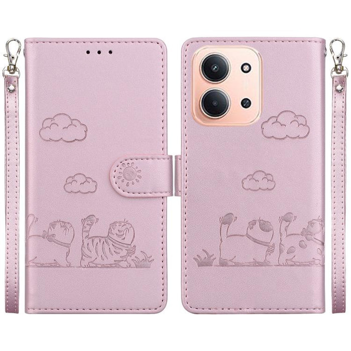 Funda de cuero RFID para teléfono con bonitos gatos, For Redmi A7 Pro 4G / 5G 171mm / Poco C85x 5G, For Redmi 15a 5G, For Redmi Turbo 5 Max 5G / Poco X8 Pro Max 5G, For Redmi Turbo 5 5G / Poco X8 Pro 5G, For Redmi Note 15 Pro+ 5G 163.3mm / Poco M8 Pro ...