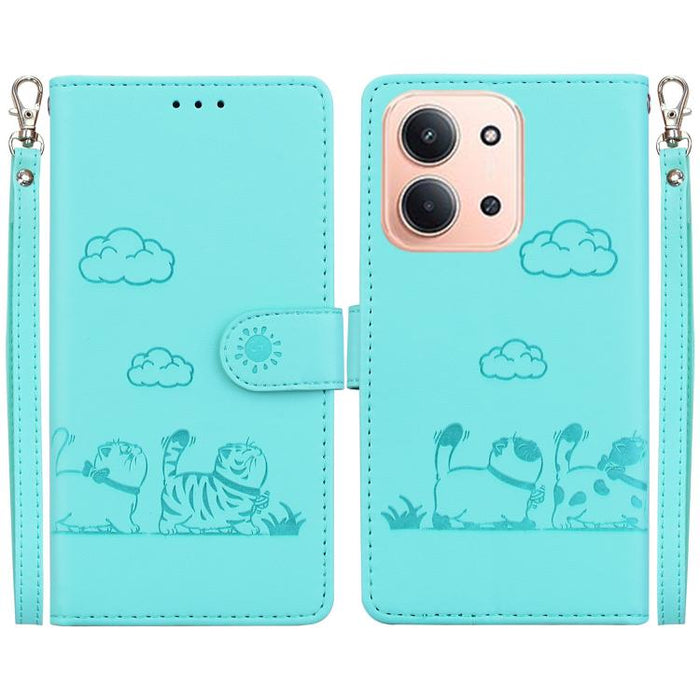 Funda de cuero RFID para teléfono con bonitos gatos, For Redmi A7 Pro 4G / 5G 171mm / Poco C85x 5G, For Redmi 15a 5G, For Redmi Turbo 5 Max 5G / Poco X8 Pro Max 5G, For Redmi Turbo 5 5G / Poco X8 Pro 5G, For Redmi Note 15 Pro+ 5G 163.3mm / Poco M8 Pro ...
