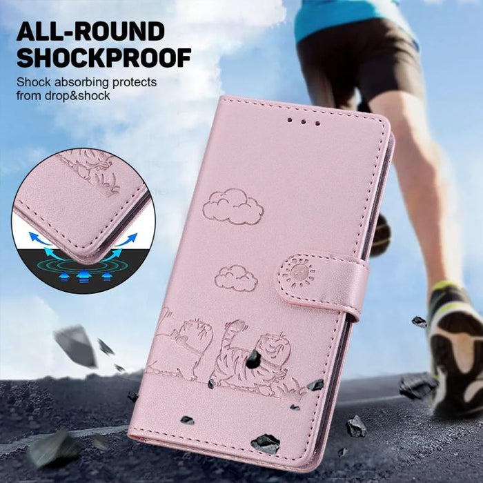 Funda de cuero RFID para teléfono con bonitos gatos, For Redmi A7 Pro 4G / 5G 171mm / Poco C85x 5G, For Redmi 15a 5G, For Redmi Turbo 5 Max 5G / Poco X8 Pro Max 5G, For Redmi Turbo 5 5G / Poco X8 Pro 5G, For Redmi Note 15 Pro+ 5G 163.3mm / Poco M8 Pro ...
