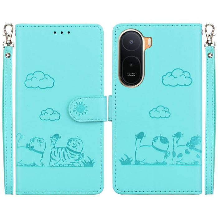 Funda de cuero RFID para teléfono con bonitos gatos, For Redmi A7 Pro 4G / 5G 171mm / Poco C85x 5G, For Redmi 15a 5G, For Redmi Turbo 5 Max 5G / Poco X8 Pro Max 5G, For Redmi Turbo 5 5G / Poco X8 Pro 5G, For Redmi Note 15 Pro+ 5G 163.3mm / Poco M8 Pro ...