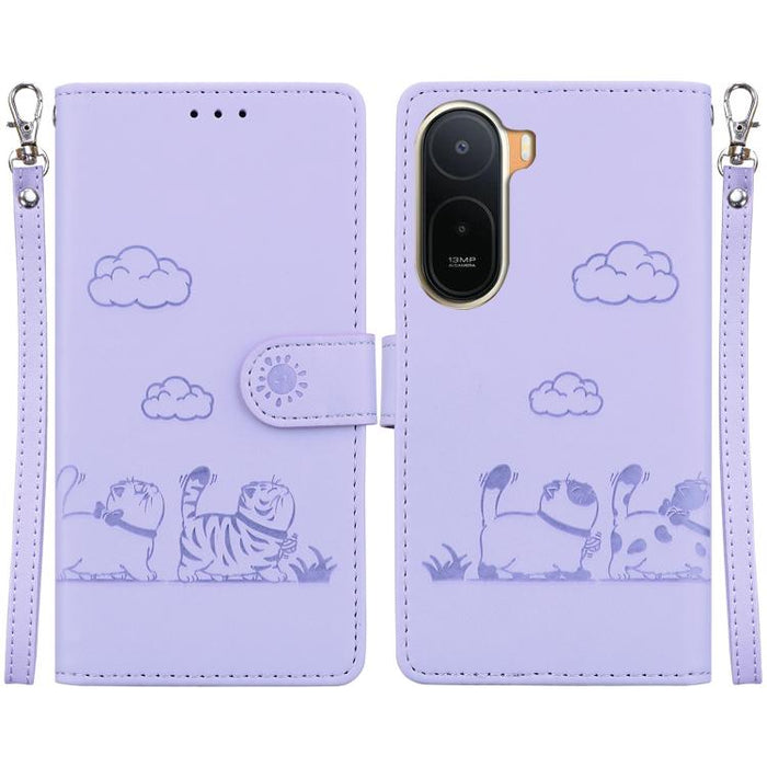 Funda de cuero RFID para teléfono con bonitos gatos, For Redmi A7 Pro 4G / 5G 171mm / Poco C85x 5G, For Redmi 15a 5G, For Redmi Turbo 5 Max 5G / Poco X8 Pro Max 5G, For Redmi Turbo 5 5G / Poco X8 Pro 5G, For Redmi Note 15 Pro+ 5G 163.3mm / Poco M8 Pro ...