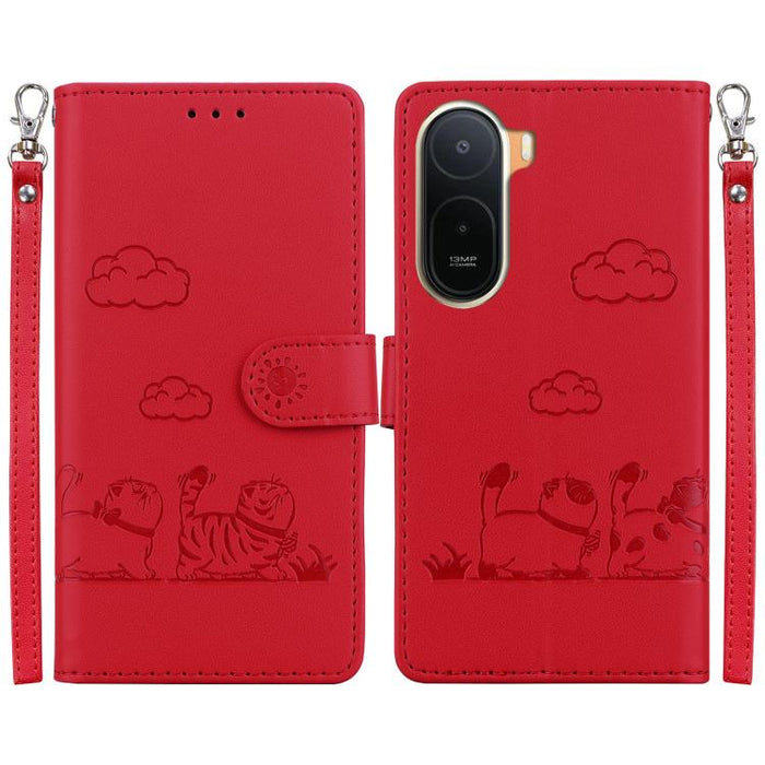 Funda de cuero RFID para teléfono con bonitos gatos, For Redmi A7 Pro 4G / 5G 171mm / Poco C85x 5G, For Redmi 15a 5G, For Redmi Turbo 5 Max 5G / Poco X8 Pro Max 5G, For Redmi Turbo 5 5G / Poco X8 Pro 5G, For Redmi Note 15 Pro+ 5G 163.3mm / Poco M8 Pro ...