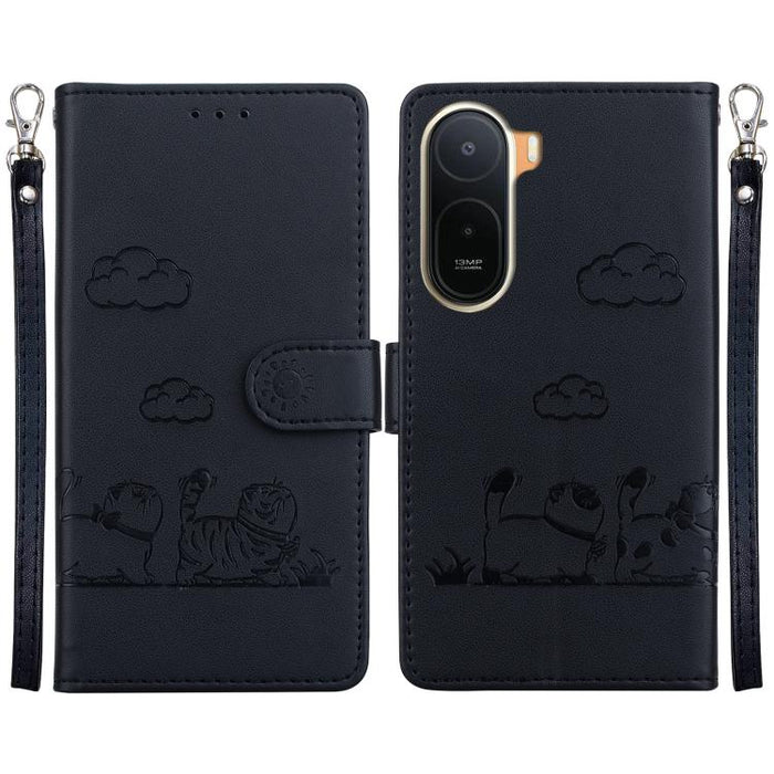 Funda de cuero RFID para teléfono con bonitos gatos, For Redmi A7 Pro 4G / 5G 171mm / Poco C85x 5G, For Redmi 15a 5G, For Redmi Turbo 5 Max 5G / Poco X8 Pro Max 5G, For Redmi Turbo 5 5G / Poco X8 Pro 5G, For Redmi Note 15 Pro+ 5G 163.3mm / Poco M8 Pro ...