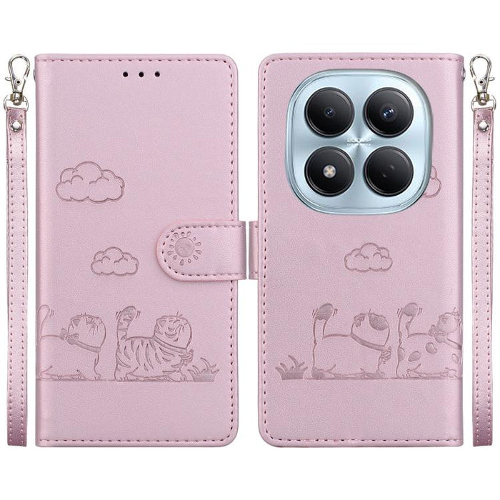 Funda de cuero RFID para teléfono con bonitos gatos, For Redmi A7 Pro 4G / 5G 171mm / Poco C85x 5G, For Redmi 15a 5G, For Redmi Turbo 5 Max 5G / Poco X8 Pro Max 5G, For Redmi Turbo 5 5G / Poco X8 Pro 5G, For Redmi Note 15 Pro+ 5G 163.3mm / Poco M8 Pro ...