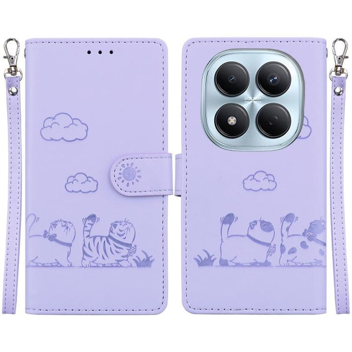 Funda de cuero RFID para teléfono con bonitos gatos, For Redmi A7 Pro 4G / 5G 171mm / Poco C85x 5G, For Redmi 15a 5G, For Redmi Turbo 5 Max 5G / Poco X8 Pro Max 5G, For Redmi Turbo 5 5G / Poco X8 Pro 5G, For Redmi Note 15 Pro+ 5G 163.3mm / Poco M8 Pro ...