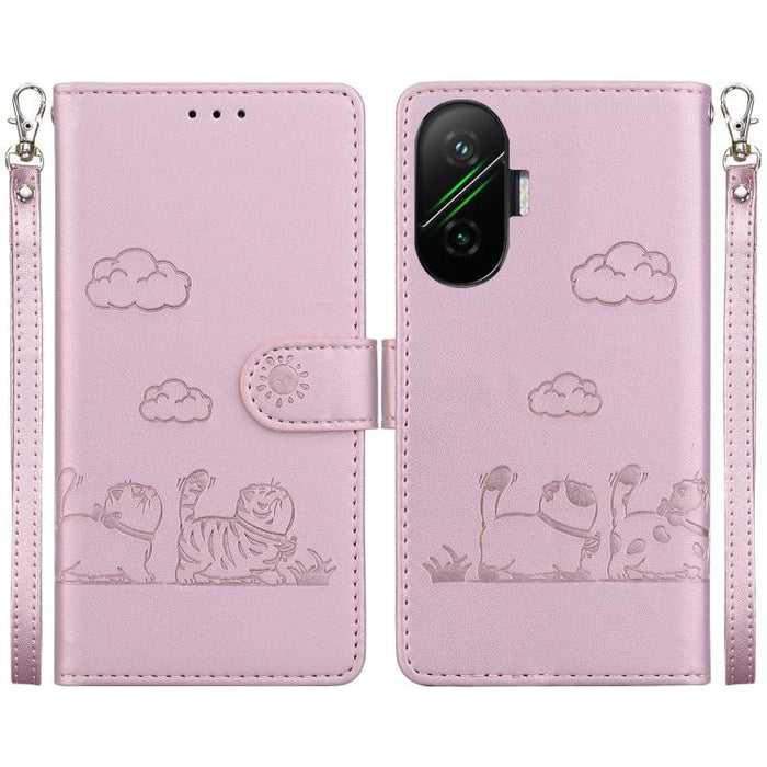 Funda de cuero RFID para teléfono con bonitos gatos, For Redmi A7 Pro 4G / 5G 171mm / Poco C85x 5G, For Redmi 15a 5G, For Redmi Turbo 5 Max 5G / Poco X8 Pro Max 5G, For Redmi Turbo 5 5G / Poco X8 Pro 5G, For Redmi Note 15 Pro+ 5G 163.3mm / Poco M8 Pro ...