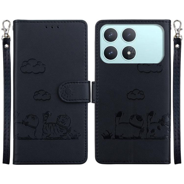 Funda de cuero RFID para teléfono con bonitos gatos, For Redmi A7 Pro 4G / 5G 171mm / Poco C85x 5G, For Redmi 15a 5G, For Redmi Turbo 5 Max 5G / Poco X8 Pro Max 5G, For Redmi Turbo 5 5G / Poco X8 Pro 5G, For Redmi Note 15 Pro+ 5G 163.3mm / Poco M8 Pro ...