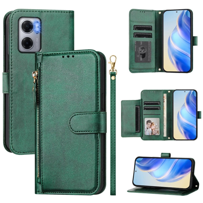 Estuche de cuero para teléfono con cremallera y ranuras para varias tarjetas, For Redmi Note 12 4G Global, For Redmi A1 4G / A2 4G, For Redmi Note 12 Explorer / 12 Pro+ 5G, For Redmi Note 12 Pro Speed / 12 Pro 5G, For Redmi Note 12 5G Global           ...