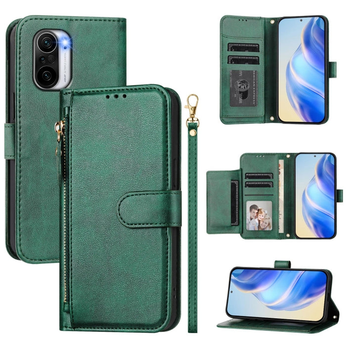 Estuche de cuero para teléfono con cremallera y ranuras para varias tarjetas, For Redmi Note 12 4G Global, For Redmi A1 4G / A2 4G, For Redmi Note 12 Explorer / 12 Pro+ 5G, For Redmi Note 12 Pro Speed / 12 Pro 5G, For Redmi Note 12 5G Global           ...