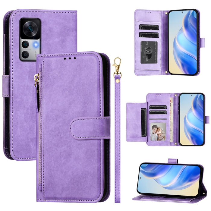 Estuche de cuero para teléfono con cremallera y ranuras para varias tarjetas, For Redmi Note 12 4G Global, For Redmi A1 4G / A2 4G, For Redmi Note 12 Explorer / 12 Pro+ 5G, For Redmi Note 12 Pro Speed / 12 Pro 5G, For Redmi Note 12 5G Global           ...