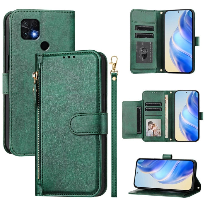 Estuche de cuero para teléfono con cremallera y ranuras para varias tarjetas, For Xiaomi 14 Pro Global, For Xiaomi 14, For Xiaomi 13 Ultra, For Xiaomi Civi 3, For Xiaomi 13 Lite / Civi 2, For Xiaomi 13 Pro, For Xiaomi 13, For Xiaomi 12S Ultra          ...