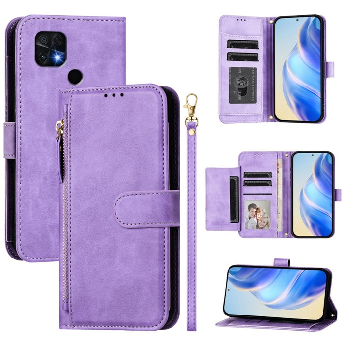 Estuche de cuero para teléfono con cremallera y ranuras para varias tarjetas, For Xiaomi 14 Pro Global, For Xiaomi 14, For Xiaomi 13 Ultra, For Xiaomi Civi 3, For Xiaomi 13 Lite / Civi 2, For Xiaomi 13 Pro, For Xiaomi 13, For Xiaomi 12S Ultra          ...