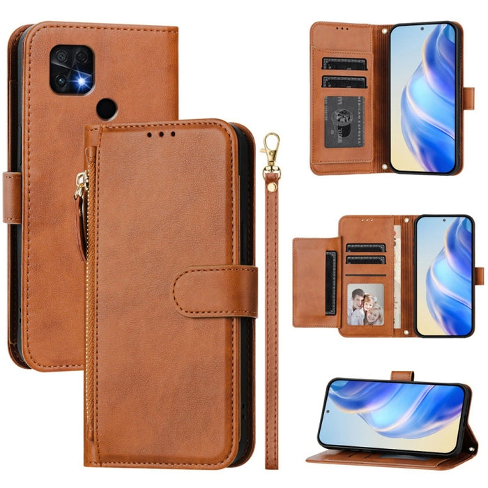Estuche de cuero para teléfono con cremallera y ranuras para varias tarjetas, For Xiaomi 14 Pro Global, For Xiaomi 14, For Xiaomi 13 Ultra, For Xiaomi Civi 3, For Xiaomi 13 Lite / Civi 2, For Xiaomi 13 Pro, For Xiaomi 13, For Xiaomi 12S Ultra          ...