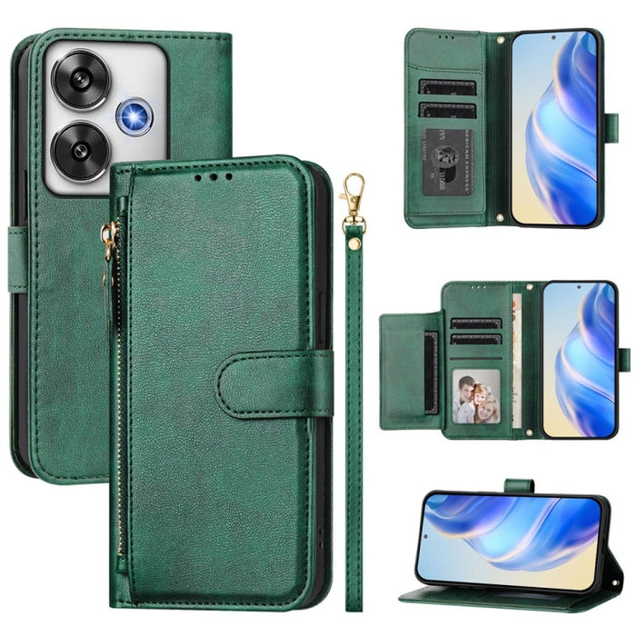 Estuche de cuero para teléfono con cremallera y ranuras para varias tarjetas, For Xiaomi 17 Max 5G, For Xiaomi 17T Pro 5G, For Xiaomi 15T Pro 5G, For Xiaomi 15T 5G, Xiaomi Civi 5 Pro, For Xiaomi 15S Pro, For Xiaomi Poco X7 / Redmi Note 14 Pro 5G       ...