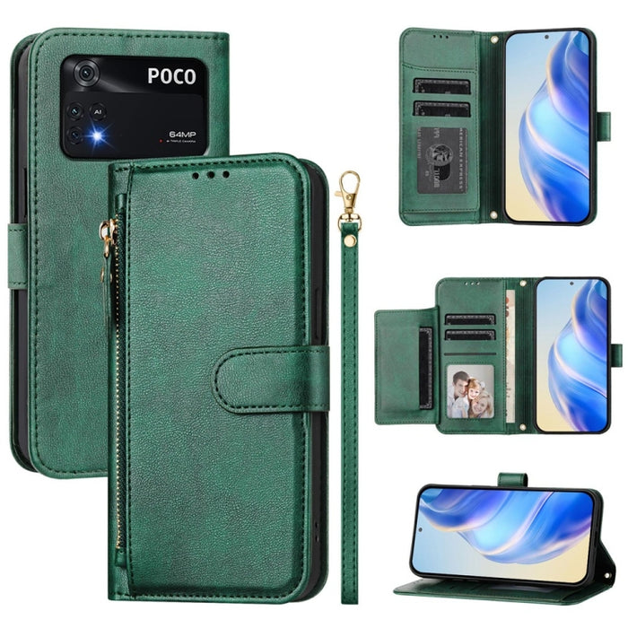 Estuche de cuero para teléfono con cremallera y ranuras para varias tarjetas, For Xiaomi 14 Pro Global, For Xiaomi 14, For Xiaomi 13 Ultra, For Xiaomi Civi 3, For Xiaomi 13 Lite / Civi 2, For Xiaomi 13 Pro, For Xiaomi 13, For Xiaomi 12S Ultra          ...