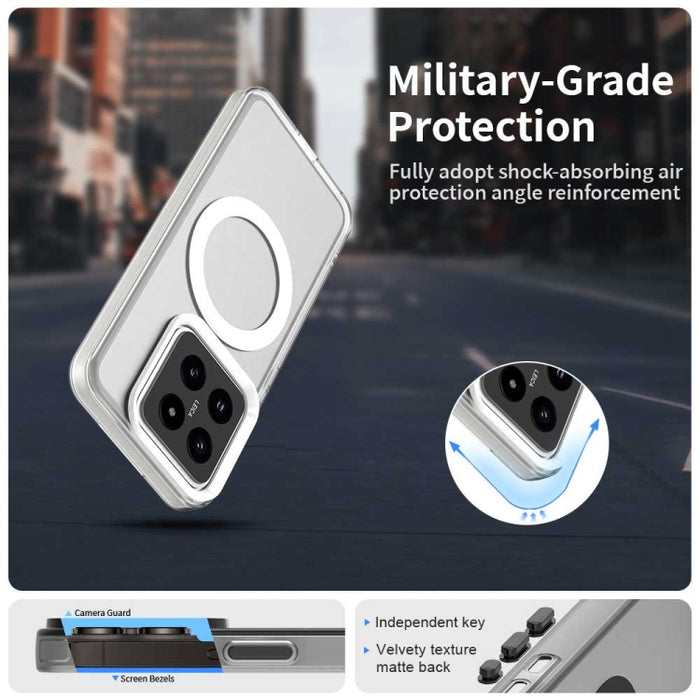 Funda híbrida de TPU para PC y Magsafe Candy, For Xiaomi 14 Pro, For Xiaomi 14, For Xiaomi Poco X5 Pro 5G