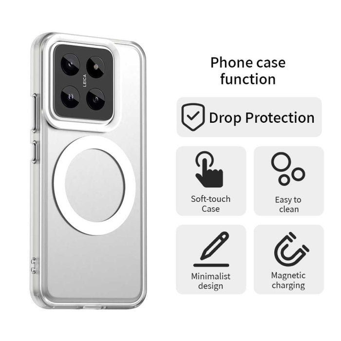 Funda híbrida de TPU para PC y Magsafe Candy, For Xiaomi 14 Pro, For Xiaomi 14, For Xiaomi Poco X5 Pro 5G