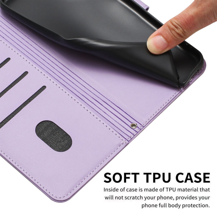 Funda de cuero para teléfono con gatito en relieve y cordón, For Redmi Note 10 Pro