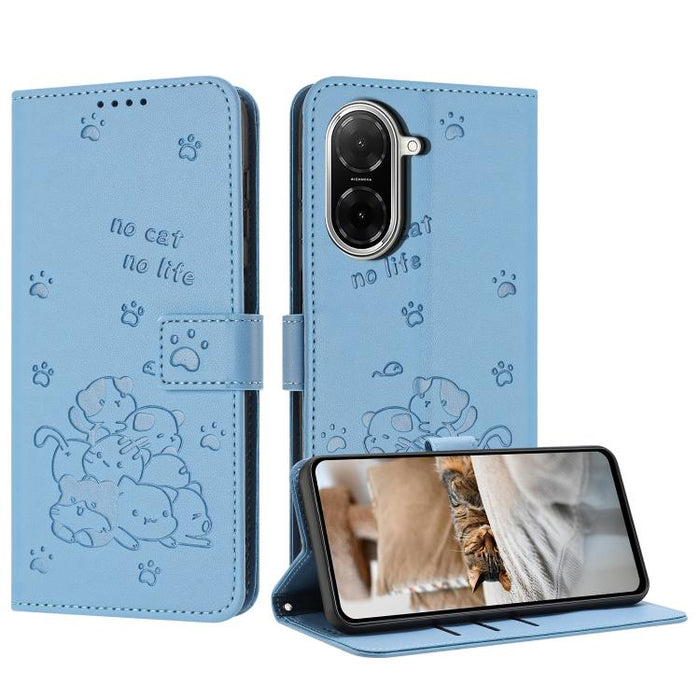 Funda de cuero para teléfono con gatito en relieve y cordón, For Redmi 15a 5G, For Redmi A7 Pro 4G 171mm, For Redmi Turbo 5 Max / Poco X8 Pro Max, For Redmi Turbo 5 / Poco X8 Pro 5G, For Redmi Note 15 Pro+ 5G Global 163.3mm                             ...