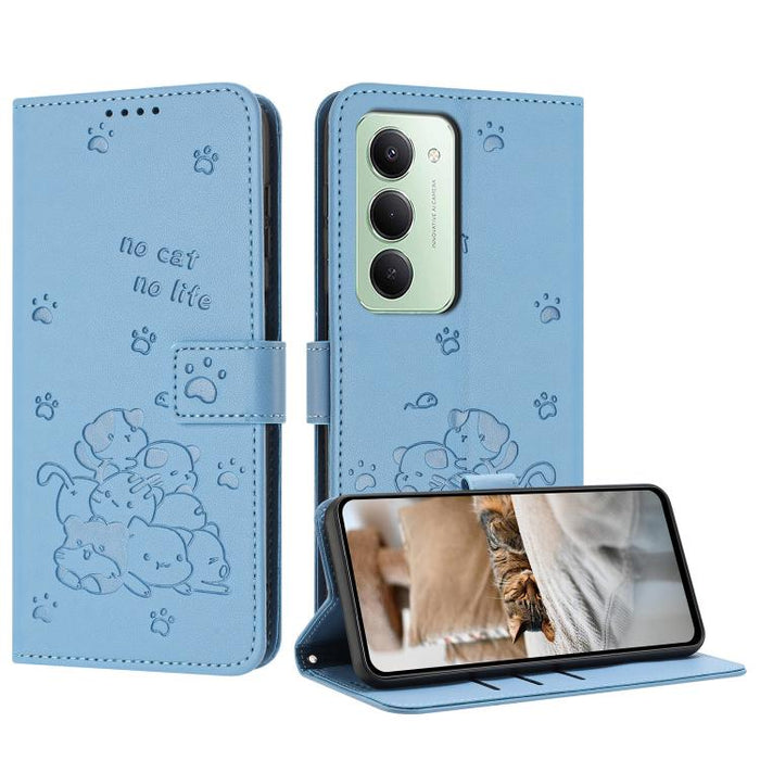 Funda de cuero para teléfono con gatito en relieve y cordón, For Redmi 15a 5G, For Redmi A7 Pro 4G 171mm, For Redmi Turbo 5 Max / Poco X8 Pro Max, For Redmi Turbo 5 / Poco X8 Pro 5G, For Redmi Note 15 Pro+ 5G Global 163.3mm                             ...