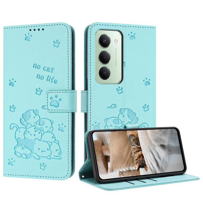 Funda de cuero para teléfono con gatito en relieve y cordón, For Redmi 15a 5G, For Redmi A7 Pro 4G 171mm, For Redmi Turbo 5 Max / Poco X8 Pro Max, For Redmi Turbo 5 / Poco X8 Pro 5G, For Redmi Note 15 Pro+ 5G Global 163.3mm                             ...