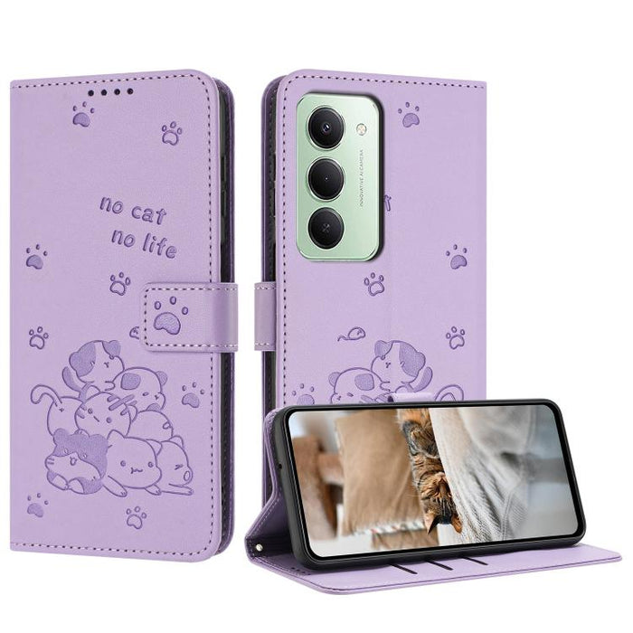 Funda de cuero para teléfono con gatito en relieve y cordón, For Redmi 15a 5G, For Redmi A7 Pro 4G 171mm, For Redmi Turbo 5 Max / Poco X8 Pro Max, For Redmi Turbo 5 / Poco X8 Pro 5G, For Redmi Note 15 Pro+ 5G Global 163.3mm                             ...