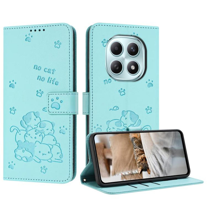 Funda de cuero para teléfono con gatito en relieve y cordón, For Redmi 15a 5G, For Redmi A7 Pro 4G 171mm, For Redmi Turbo 5 Max / Poco X8 Pro Max, For Redmi Turbo 5 / Poco X8 Pro 5G, For Redmi Note 15 Pro+ 5G Global 163.3mm                             ...