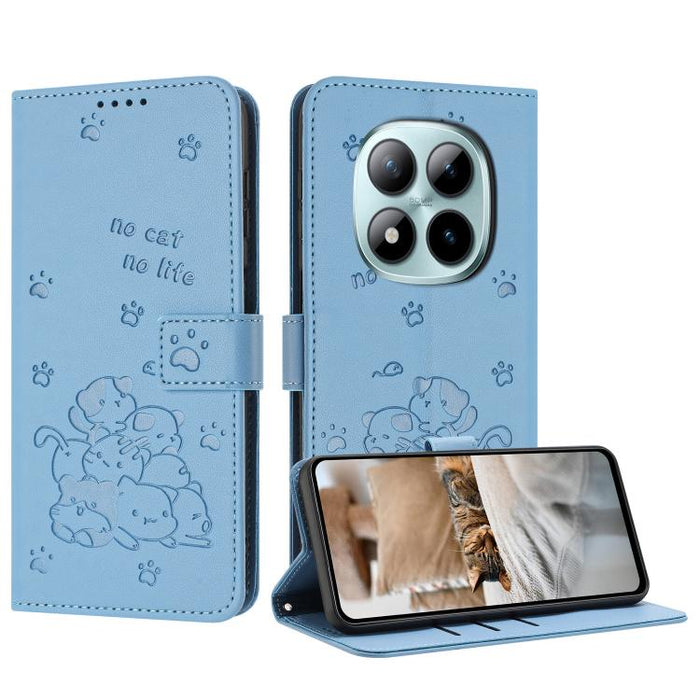 Funda de cuero para teléfono con gatito en relieve y cordón, For Redmi 15a 5G, For Redmi A7 Pro 4G 171mm, For Redmi Turbo 5 Max / Poco X8 Pro Max, For Redmi Turbo 5 / Poco X8 Pro 5G, For Redmi Note 15 Pro+ 5G Global 163.3mm                             ...