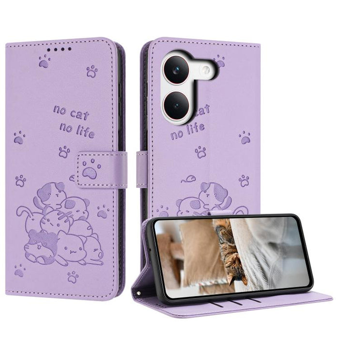 Funda de cuero para teléfono con gatito en relieve y cordón, For Redmi 15a 5G, For Redmi A7 Pro 4G 171mm, For Redmi Turbo 5 Max / Poco X8 Pro Max, For Redmi Turbo 5 / Poco X8 Pro 5G, For Redmi Note 15 Pro+ 5G Global 163.3mm                             ...