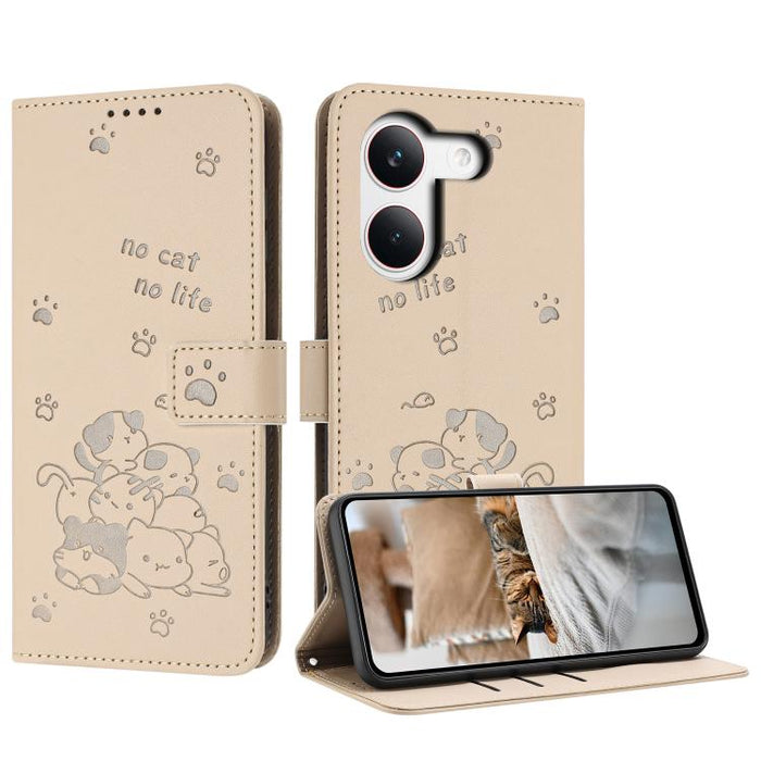 Funda de cuero para teléfono con gatito en relieve y cordón, For Redmi 15a 5G, For Redmi A7 Pro 4G 171mm, For Redmi Turbo 5 Max / Poco X8 Pro Max, For Redmi Turbo 5 / Poco X8 Pro 5G, For Redmi Note 15 Pro+ 5G Global 163.3mm                             ...