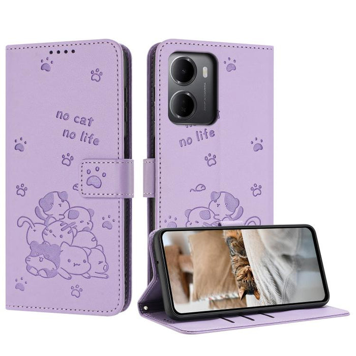 Funda de cuero para teléfono con gatito en relieve y cordón, For Redmi 15a 5G, For Redmi A7 Pro 4G 171mm, For Redmi Turbo 5 Max / Poco X8 Pro Max, For Redmi Turbo 5 / Poco X8 Pro 5G, For Redmi Note 15 Pro+ 5G Global 163.3mm                             ...