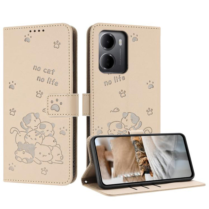 Funda de cuero para teléfono con gatito en relieve y cordón, For Redmi 15a 5G, For Redmi A7 Pro 4G 171mm, For Redmi Turbo 5 Max / Poco X8 Pro Max, For Redmi Turbo 5 / Poco X8 Pro 5G, For Redmi Note 15 Pro+ 5G Global 163.3mm                             ...