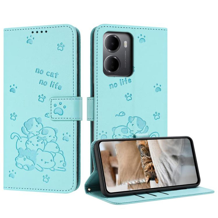 Funda de cuero para teléfono con gatito en relieve y cordón, For Redmi 15a 5G, For Redmi A7 Pro 4G 171mm, For Redmi Turbo 5 Max / Poco X8 Pro Max, For Redmi Turbo 5 / Poco X8 Pro 5G, For Redmi Note 15 Pro+ 5G Global 163.3mm                             ...