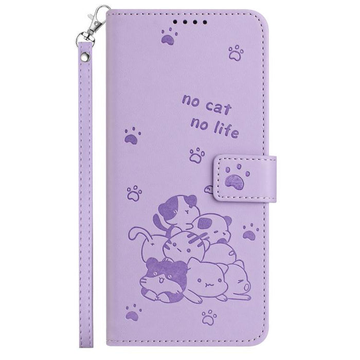 Funda de cuero para teléfono con gatito en relieve y cordón, For Redmi 15a 5G, For Redmi A7 Pro 4G 171mm, For Redmi Turbo 5 Max / Poco X8 Pro Max, For Redmi Turbo 5 / Poco X8 Pro 5G, For Redmi Note 15 Pro+ 5G Global 163.3mm                             ...