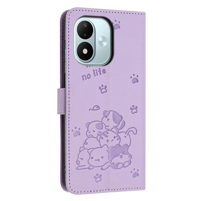 Funda de cuero para teléfono con gatito en relieve y cordón, For Redmi 15a 5G, For Redmi A7 Pro 4G 171mm, For Redmi Turbo 5 Max / Poco X8 Pro Max, For Redmi Turbo 5 / Poco X8 Pro 5G, For Redmi Note 15 Pro+ 5G Global 163.3mm                             ...