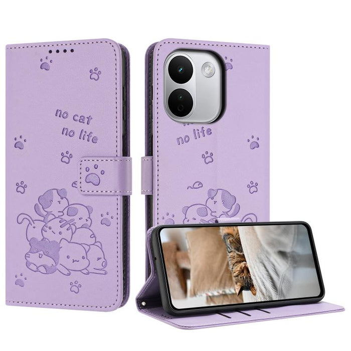Funda de cuero para teléfono con gatito en relieve y cordón, For Redmi 15a 5G, For Redmi A7 Pro 4G 171mm, For Redmi Turbo 5 Max / Poco X8 Pro Max, For Redmi Turbo 5 / Poco X8 Pro 5G, For Redmi Note 15 Pro+ 5G Global 163.3mm                             ...