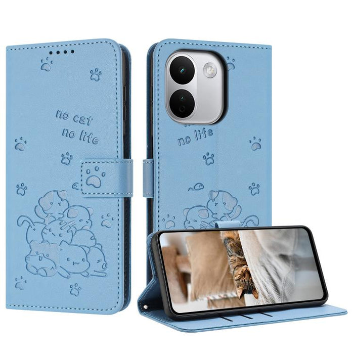 Funda de cuero para teléfono con gatito en relieve y cordón, For Redmi 15a 5G, For Redmi A7 Pro 4G 171mm, For Redmi Turbo 5 Max / Poco X8 Pro Max, For Redmi Turbo 5 / Poco X8 Pro 5G, For Redmi Note 15 Pro+ 5G Global 163.3mm                             ...
