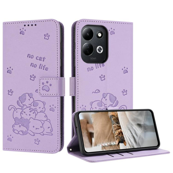 Funda de cuero para teléfono con gatito en relieve y cordón, For Redmi 15a 5G, For Redmi A7 Pro 4G 171mm, For Redmi Turbo 5 Max / Poco X8 Pro Max, For Redmi Turbo 5 / Poco X8 Pro 5G, For Redmi Note 15 Pro+ 5G Global 163.3mm                             ...
