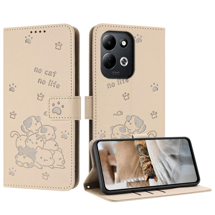 Funda de cuero para teléfono con gatito en relieve y cordón, For Redmi 15a 5G, For Redmi A7 Pro 4G 171mm, For Redmi Turbo 5 Max / Poco X8 Pro Max, For Redmi Turbo 5 / Poco X8 Pro 5G, For Redmi Note 15 Pro+ 5G Global 163.3mm                             ...