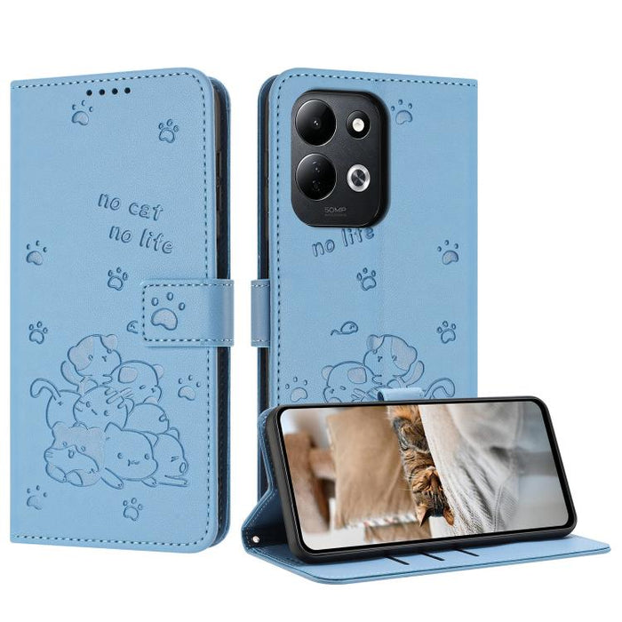 Funda de cuero para teléfono con gatito en relieve y cordón, For Redmi 15a 5G, For Redmi A7 Pro 4G 171mm, For Redmi Turbo 5 Max / Poco X8 Pro Max, For Redmi Turbo 5 / Poco X8 Pro 5G, For Redmi Note 15 Pro+ 5G Global 163.3mm                             ...
