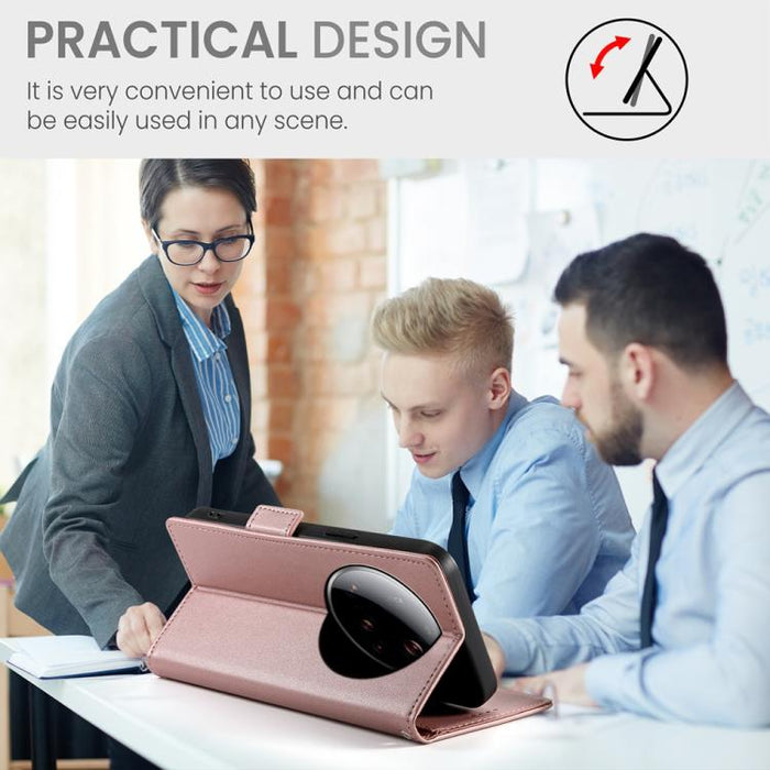 Funda para teléfono de cuero esmerilado con cierre magnético y hebilla lateral, For Xiaomi 15 Ultra, For Xiaomi Poco X7 Pro / Redmi Turbo 4, For Xiaomi 15 Pro, For Xiaomi 15, For Xiaomi 14T Pro, For Xiaomi 14T