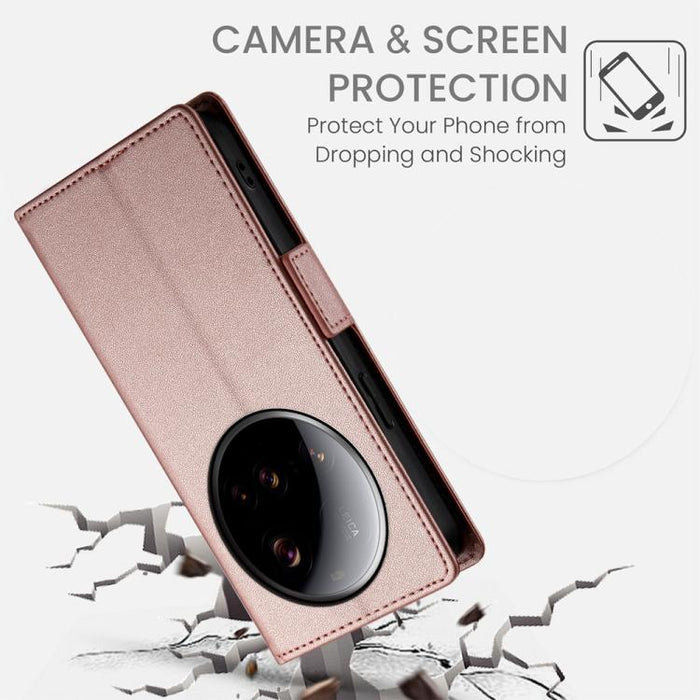 Funda para teléfono de cuero esmerilado con cierre magnético y hebilla lateral, For Xiaomi 15 Ultra, For Xiaomi Poco X7 Pro / Redmi Turbo 4, For Xiaomi 15 Pro, For Xiaomi 15, For Xiaomi 14T Pro, For Xiaomi 14T